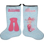 Mermaid Holiday Stocking - Double-Sided - Neoprene (Personalized)