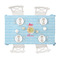 Mermaid Tablecloths (58"x102") - TOP VIEW