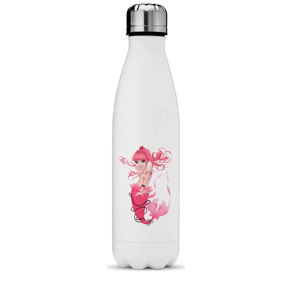 Custom Mermaid Water Bottle - 17 oz. - Stainless Steel - Full Color Printing (Personalized)