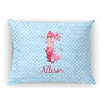 Mermaid Rectangular Throw Pillow Case (Personalized)