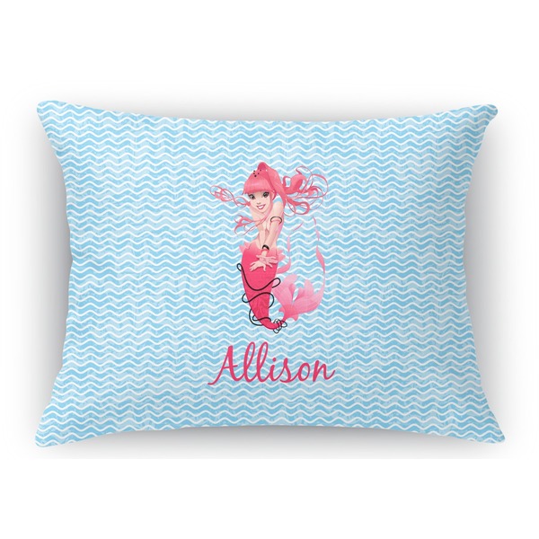 Custom Mermaid Rectangular Throw Pillow Case (Personalized)