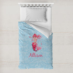 Mermaid Toddler Duvet Cover w/ Name or Text