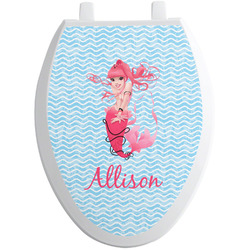 Mermaid Toilet Seat Decal - Elongated (Personalized)