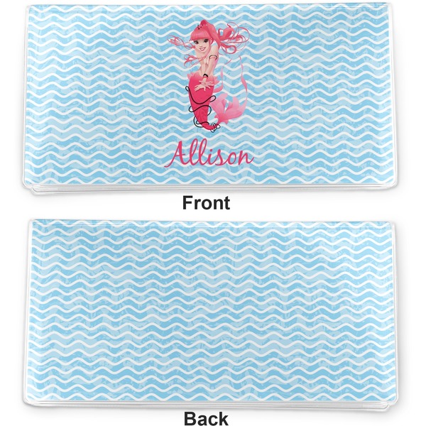 Mermaid Vinyl Check Book Cover - Front and Back
