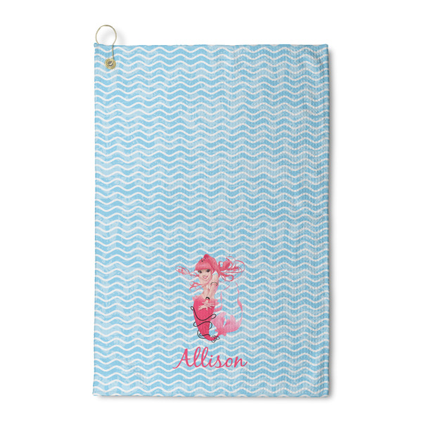 Custom Mermaid Waffle Weave Golf Towel (Personalized)