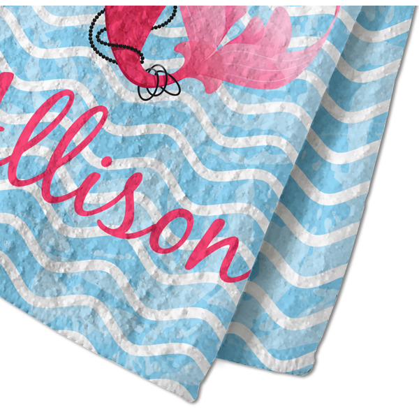 Mermaid Waffle Weave Towel - Closeup of Material Image