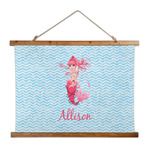 Mermaid Wall Hanging Tapestry - Wide (Personalized)