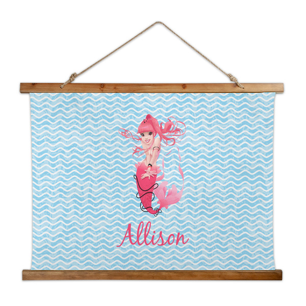 Custom Mermaid Wall Hanging Tapestry - Wide (Personalized)