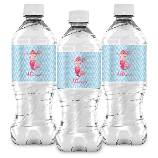Mermaid Water Bottle Labels - Front View