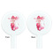 Mermaid White Plastic 7" Stir Stick - Double Sided - Round - Front & Back