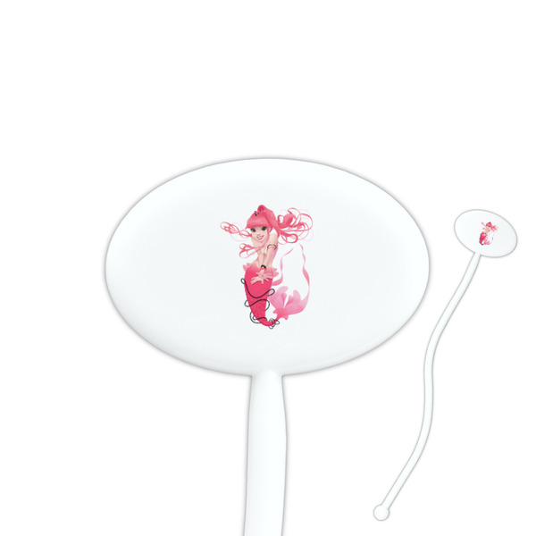 Custom Mermaid Oval Plastic Stir Sticks