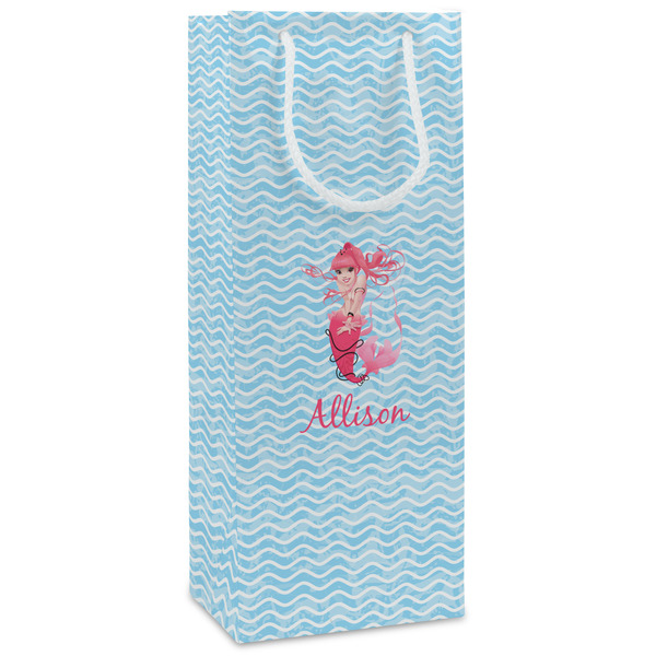 Custom Mermaid Wine Gift Bags - Matte (Personalized)