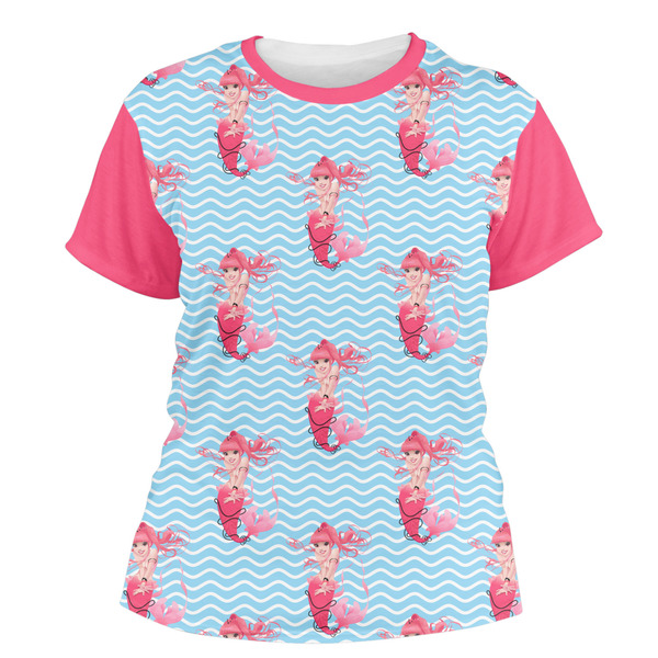 Custom Mermaid Women's Crew T-Shirt - 2X Large