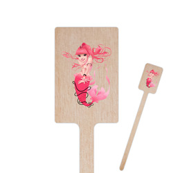 Mermaid 6.25" Rectangle Wooden Stir Sticks - Double Sided