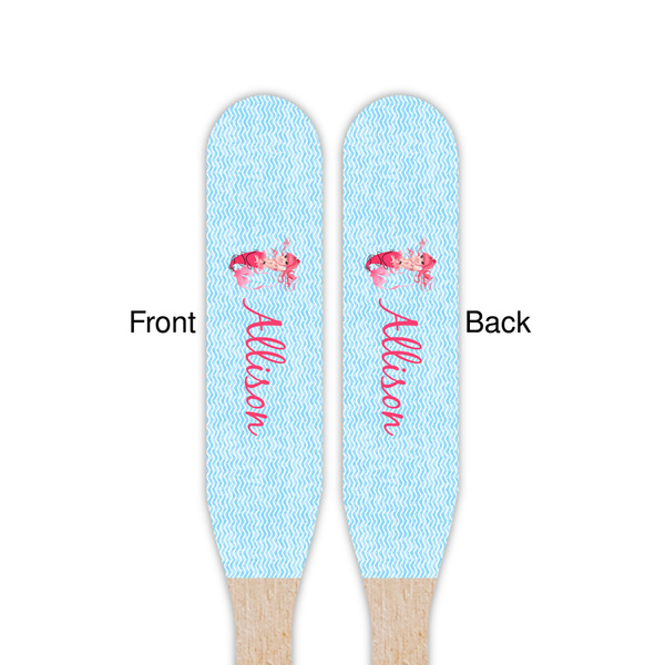 Mermaid Wooden Food Pick - Paddle - Double Sided - Front & Back