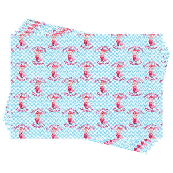 Mermaid Wrapping Paper - Front & Back - Sheets Approval