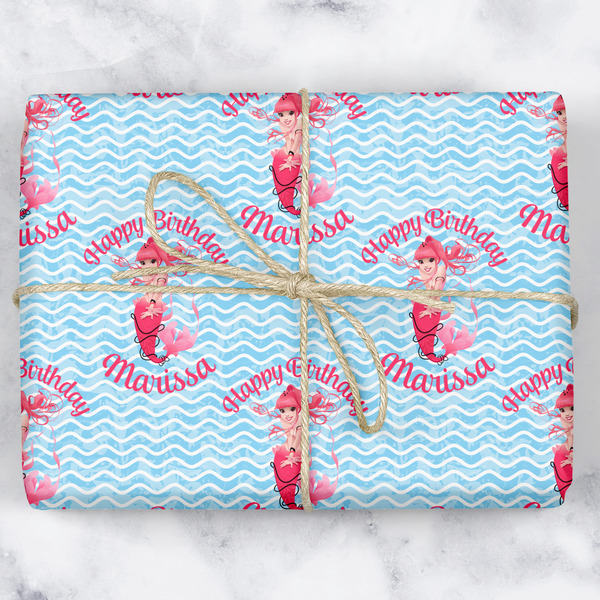 Custom Mermaid Wrapping Paper (Personalized)