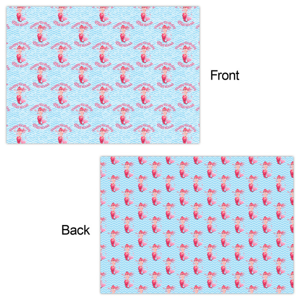 Mermaid Wrapping Paper Sheet - Double Sided - Front & Back
