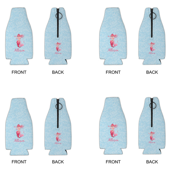 Mermaid Zipper Bottle Cooler - Set of 4 - APPROVAL