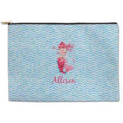 Mermaid Zipper Pouch - Large - 12.5"x8.5" (Personalized)
