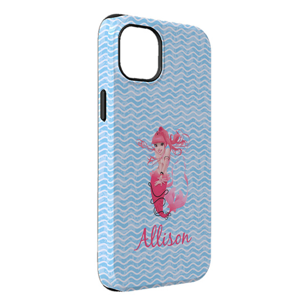 Custom Mermaid iPhone Case - Rubber Lined - iPhone 14 Pro Max (Personalized)