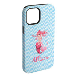 Mermaid iPhone Case - Rubber Lined - iPhone 15 Plus (Personalized)