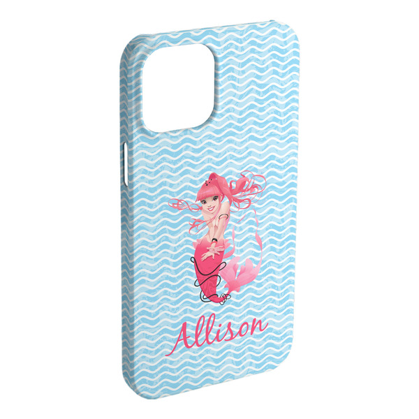 Custom Mermaid iPhone Case - Plastic - iPhone 15 Pro Max (Personalized)