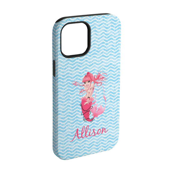 Custom Mermaid iPhone Case - Rubber Lined - iPhone 15 Pro (Personalized)