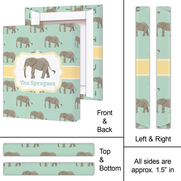 Elephant 11x14 - Canvas Print - Approval