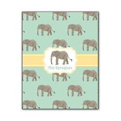Elephant Wood Print - 11x14 (Personalized)