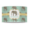 Elephant 12" Drum Lampshade - FRONT (Poly Film)