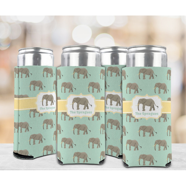 Elephant 12oz Tall Can Sleeve - Set of 4 - LIFESTYLE