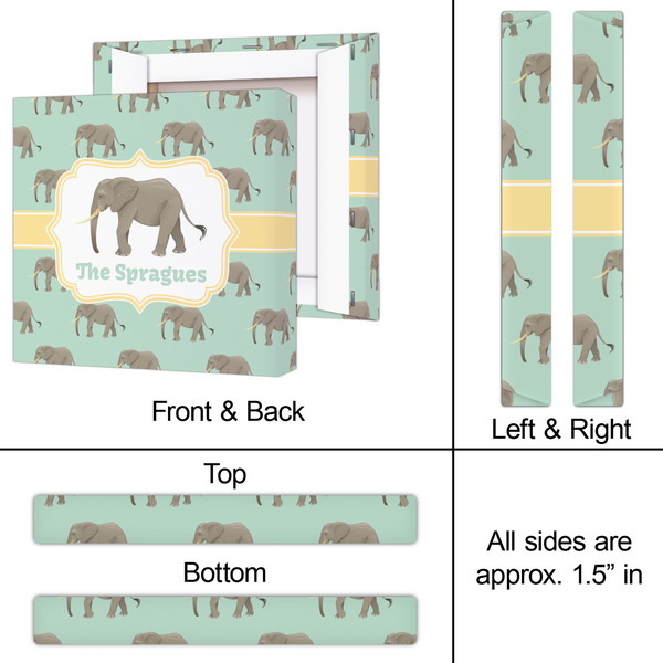 Elephant 12x12 - Canvas Print - Approval