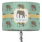 Elephant 16" Drum Lampshade - ON STAND (Fabric)