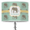 Elephant 16" Drum Lampshade - ON STAND (Poly Film)