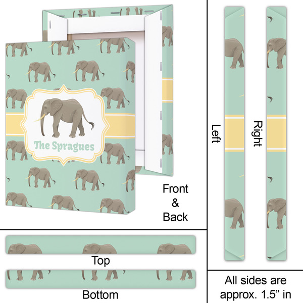 Elephant 16x20 - Canvas Print - Approval