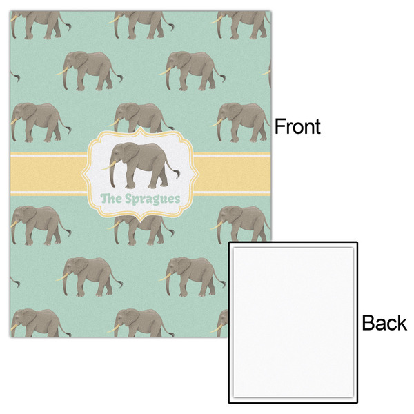 Elephant 16x20 - Matte Poster - Front & Back