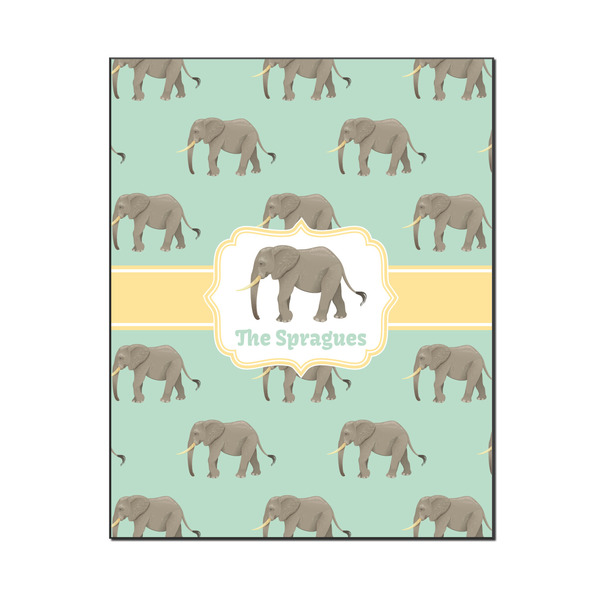 Custom Elephant Wood Print - 16x20 (Personalized)