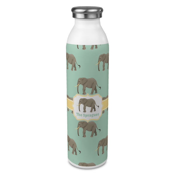 Custom Elephant 20oz Stainless Steel Water Bottle - Full Print (Personalized)