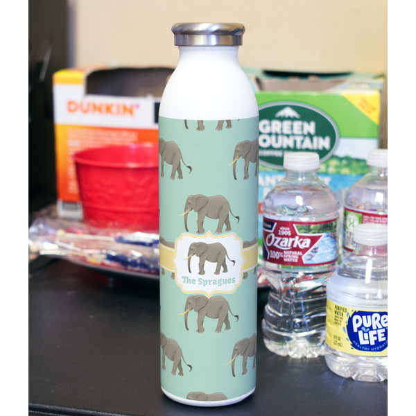 Elephant 20oz Water Bottles - Full Print - In Context