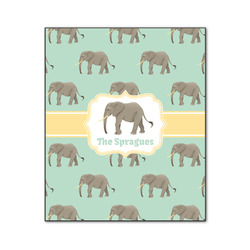 Elephant Wood Print - 20x24 (Personalized)
