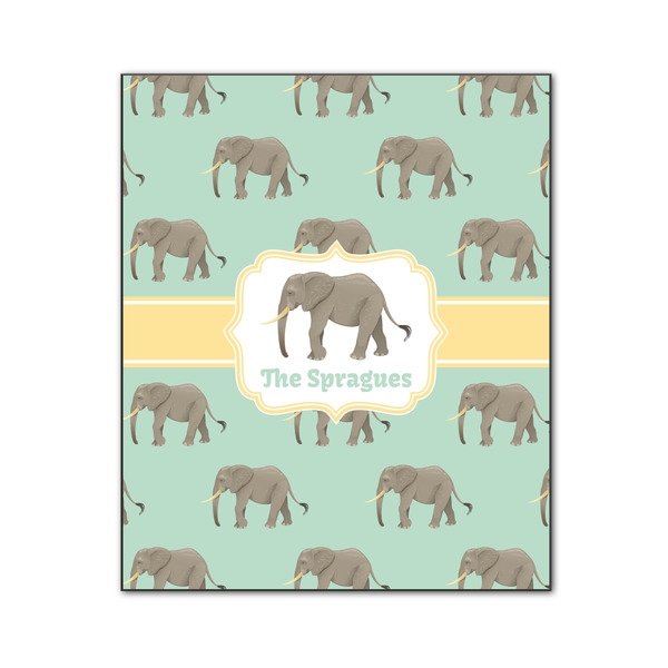 Custom Elephant Wood Print - 20x24 (Personalized)