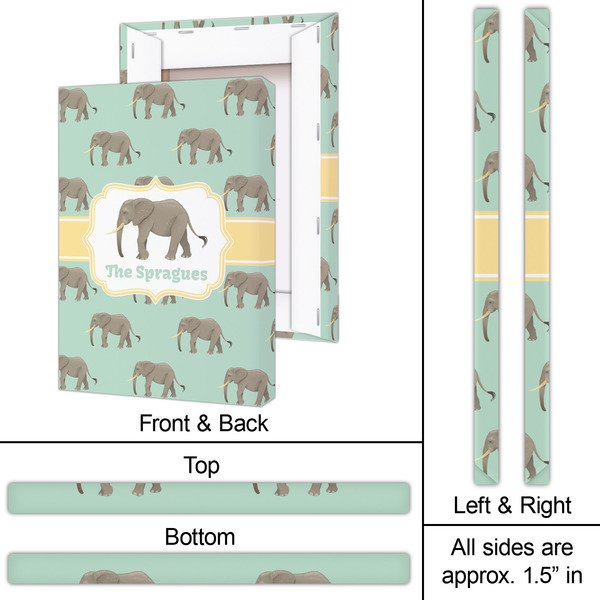 Elephant 20x30 - Canvas Print - Approval