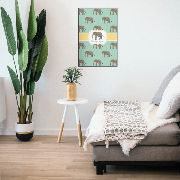 Elephant 20x30 Wood Print - In Context