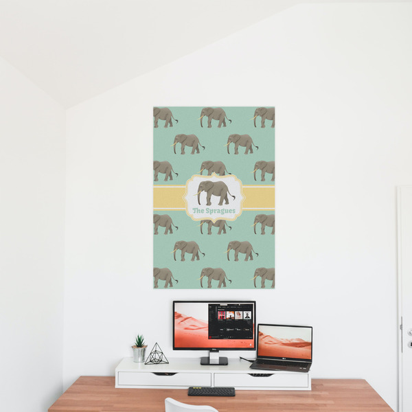 Elephant 24x36 - Matte Poster - On the Wall