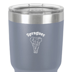 Elephant 30 oz Stainless Steel Tumbler - Grey - Double-Sided (Personalized)