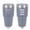 Elephant 30 oz Stainless Steel Tumbler - Grey - Double-Sided (Personalized)