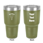 Elephant 30 oz Stainless Steel Tumbler - Olive - Double-Sided (Personalized)