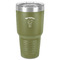 Elephant 30 oz Stainless Steel Tumbler - Olive - Single-Sided (Personalized)