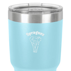 Elephant 30 oz Stainless Steel Tumbler - Teal - Double-Sided (Personalized)